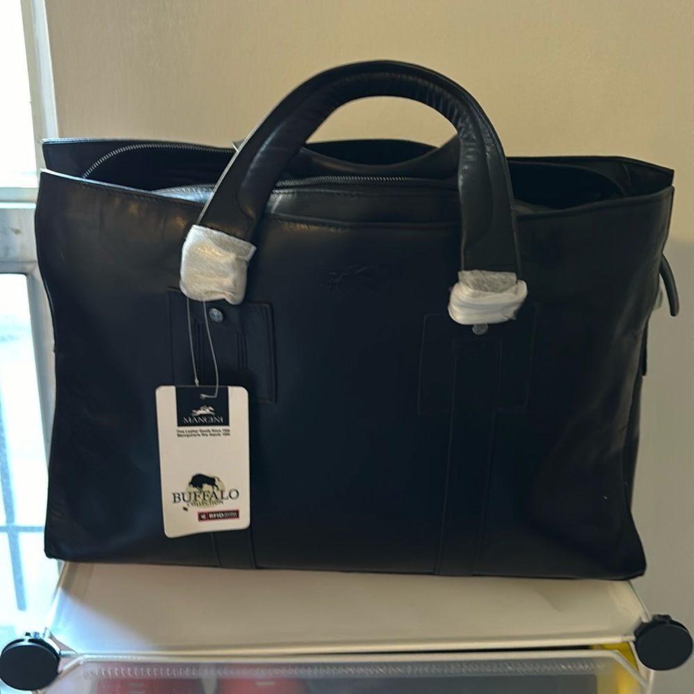 Genuine leather 14-16” laptop bag